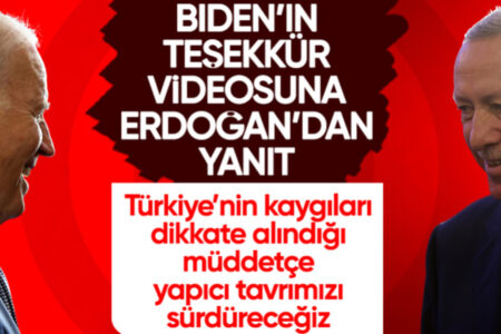 Antwort von Präsident Erdogan auf das Dankesbild des US-Führers Biden