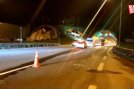 Bolu-Gebirgstunnel TEM-Autobahnseite Istanbul für den Verkehr freigegeben