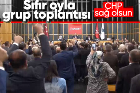 Das erste Clustertreffen der Saadet und der Zukunftspartei in der Großen Nationalversammlung der Türkei