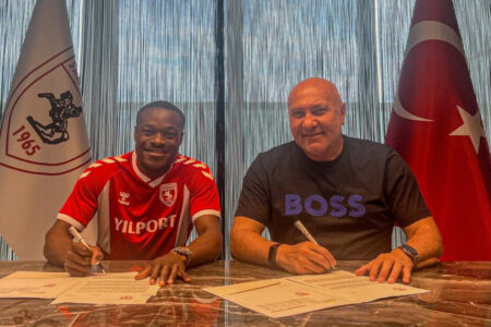 Der von Arsenal trainierte Marc Bola ist bei Samsunspor