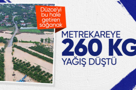 İbrahim Yumaklı besuchte Düzce: Etwa 260 Kilogramm Niederschlag pro Quadratmeter kommen in Frage.