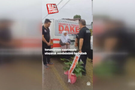 In Düzce wurde der von Tante Hidayet gespendete Kleinbus in ein Such- und Rettungsfahrzeug umgewandelt.