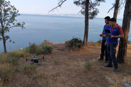 In Tekirdağ verließ sein Fahrzeug die Klippe in Richtung Meer und fuhr nach Hause