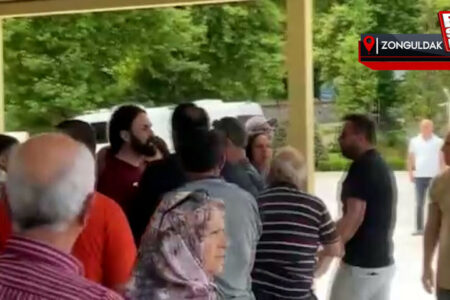 Kick-Slap-Aufruhr vor dem Trauergebet in Zonguldak