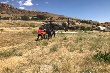 Mehmetçik kam dem Patienten zu Hilfe, der in Tunceli einen Herzinfarkt erlitten hatte