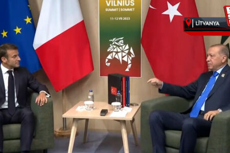 Präsident Erdoğan traf sich mit dem französischen Präsidenten Macron