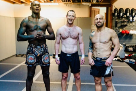 Trainingsfoto von Mark Zuckerberg
