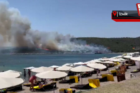 Das Macchia-Gebiet in Izmir ergab sich den Flammen