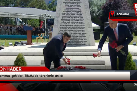 In der Großen Nationalversammlung der Türkei wurde den Märtyrern des 15. Juli mit Zeremonien gedacht