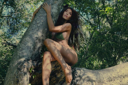 Megan Fox kletterte auf den Baum