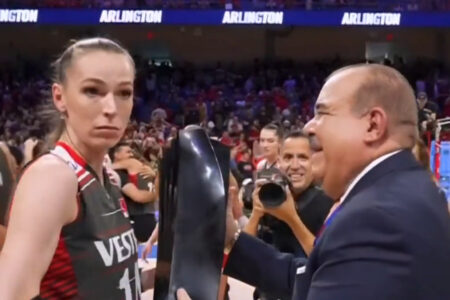 Skandal bei der FIVB-Meisterschaftszeremonie: Sie übergaben den Pokal an Eda Erdem