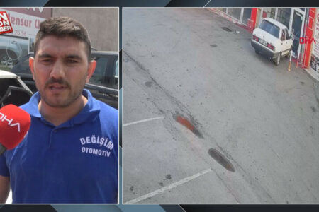 Das Kind, das mit dem von ihm gestohlenen Auto in Erzurum gegen drei Fahrzeuge prallte, entkam aus dem Krankenhaus