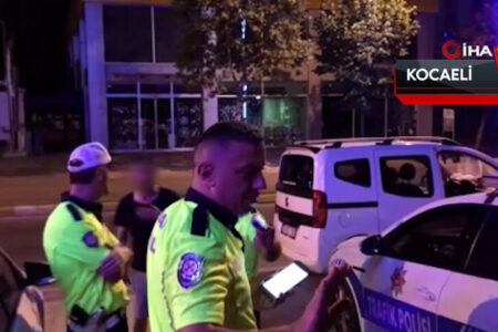 Der in Kocaeli betrunken erwischte Fahrer reagierte auf Journalisten