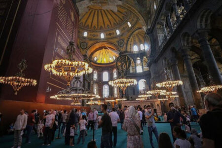 Die Hagia Sophia beherbergte in drei Jahren rund 21 Millionen Besucher