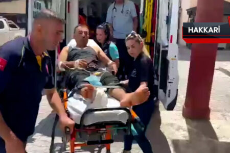 Die von einer Schlange in Hakkari gebissene Person wurde mit einem Rettungshubschrauber ins Krankenhaus transportiert.