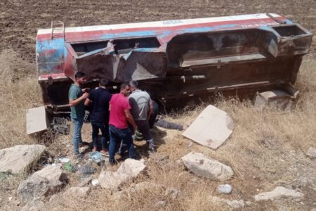 Er war unter dem Wassertank eingeklemmt, den er in Mardin füllen wollte.