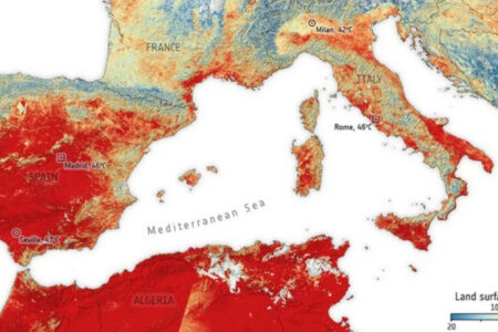 In Algerien wurde aufgrund hoher Temperaturen ein orangefarbener Alarm ausgegeben