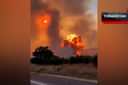 Munitionsdepot explodierte aufgrund eines Waldbrandes in Griechenland