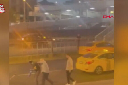 Taxifahrer und Fahrgast stritten sich in Bahçelievler
