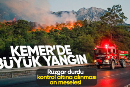 Waldbrand in Kemer: 22 Hubschrauber im Einsatz