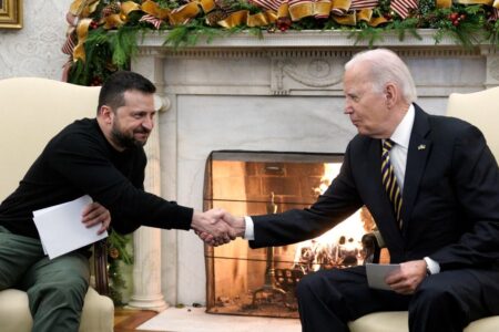 Biden und Selenskyj trafen sich im Weißen Haus
