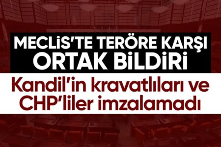 Gemeinsame Erklärung gegen den Terrorismus von vier Parteien in der Großen Nationalversammlung der Türkei: CHP- und DEM-Parteien nahmen nicht teil