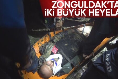 Zwei große Erdrutsche in Zonguldak: Such- und Rettungsteam unter Trümmern eingeklemmt