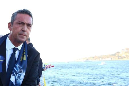 Ali Koç motivierte die Mannschaft nach dem Samsunspor-Spiel