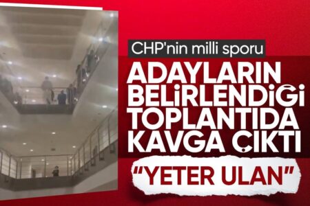 Bei dem Treffen, bei dem die CHP-Kandidaten ermittelt wurden, brach Chaos aus