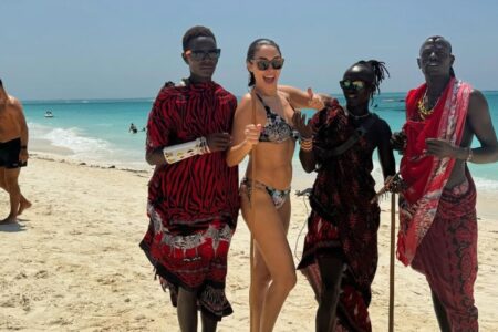 Der afrikanische Feiertag von Yemekteyiz-Moderator Zuhal Topal!  Massai versuchte zu tanzen