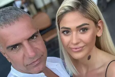 Der berühmte Folksänger Berdan Mardini zeigte sich beim Galaabend mit seiner jungen Freundin Dilara Talay.