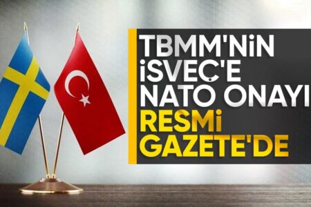Der schwedische Beschluss der Großen Türkischen Nationalversammlung ist im Amtsblatt veröffentlicht