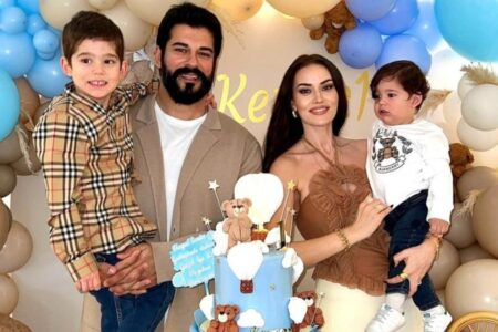Für Kerem Özçivit, den jüngsten Sohn von Fahriye Evcen und Burak Özçivit, fand eine Geburtstagsfeier statt.