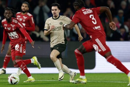Paris Saint-Germain konnte Brest im Feld nicht schlagen
