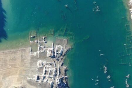 Das Wasser im Damm in Sivas ging zurück: Die alte Siedlung wurde freigelegt