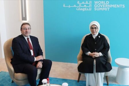 First Lady Erdoğan traf sich mit dem Präsidenten des UN-Entwicklungsprogramms Steiner
