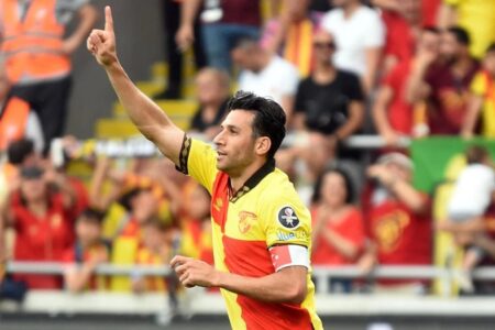 In Göztepe konzentrierte sich Kapitän İsmail Köybaşı auf das Ziel