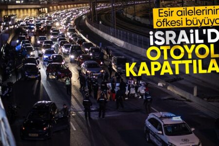 In Tel Aviv blockierten Angehörige israelischer Gefangener in Gaza die Autobahn