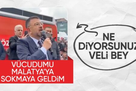Interessante Worte von CHP-Mitglied Veli Ağbaba in Malatya: „Ich bin gekommen, um meinen Körper einzuführen, nicht meine Hand“