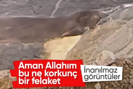 Minenkatastrophe in Erzincan!  Bilder, die während eines Erdrutschs aufgenommen wurden