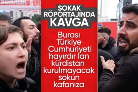Aufruhr in der „kurdischen Region“ im Straßeninterview in Esenyurt