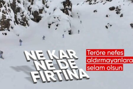 Das Verteidigungsministerium teilte mit: Mehmetçik ist auf schneebedeckten Gipfeln im Einsatz!