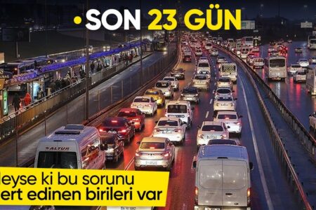 Die gleiche Aussicht nach jedem Regen in Istanbul!  Der Verkehr kam zum Erliegen
