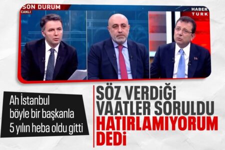 Ekrem İmamoğlu wurde nach den Versprechen gefragt, die er den Istanbulern im Jahr 2019 gemacht hatte!  „Ich kann mich nicht erinnern“