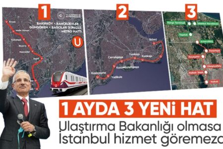 Großartiger Service des Verkehrsministeriums nach Istanbul!  Innerhalb eines Monats wurden drei Grenzen für den Transport geöffnet
