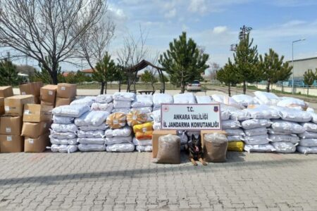 Großer Schlag gegen Schmuggler in Ankara: 29 Tonnen Tabak wurden beschlagnahmt