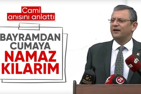 Özgür Özel war bei der Eröffnung der Moschee in Eskişehir dabei!  Er sprach über seine Gebetserinnerung