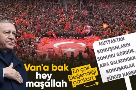 Präsident Erdoğan ist in Van!  55.000 Menschen begrüßt