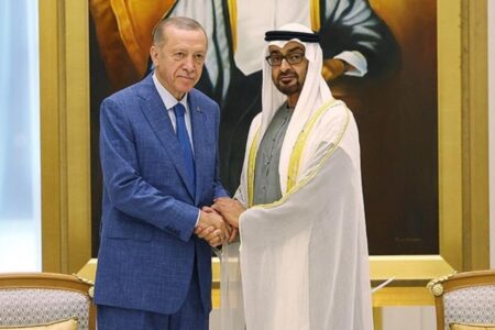 Präsident Erdoğan traf sich mit dem Emir Al Nahyan aus den Vereinigten Arabischen Emiraten