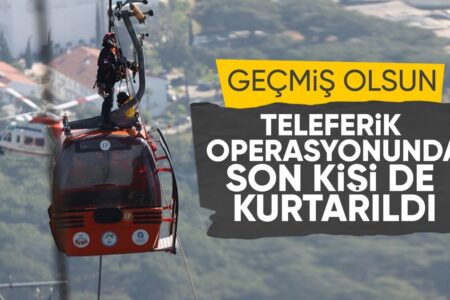 Alle in der Seilbahn in Antalya Eingeschlossenen wurden gerettet